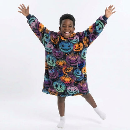 Le Sweat-Plaid Cocooning à Capuche
