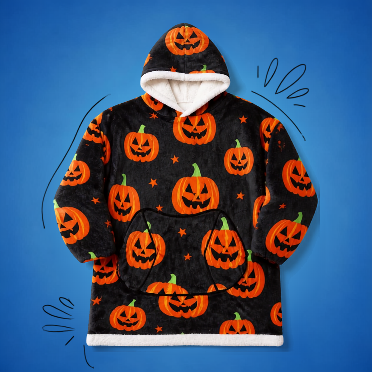 Le Sweat-Plaid Cocooning à Capuche