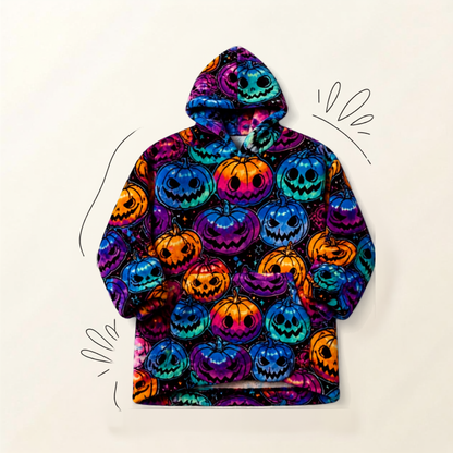 Le Sweat-Plaid Cocooning à Capuche