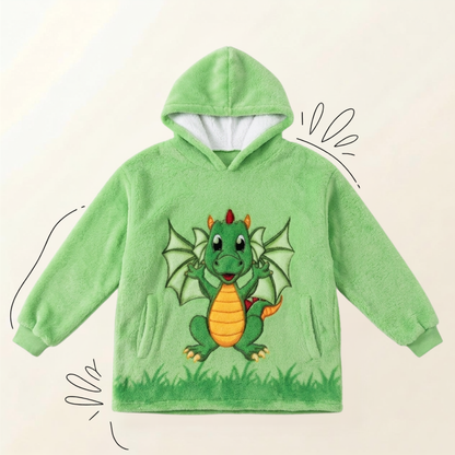 Le Sweat-Plaid Cocooning à Capuche