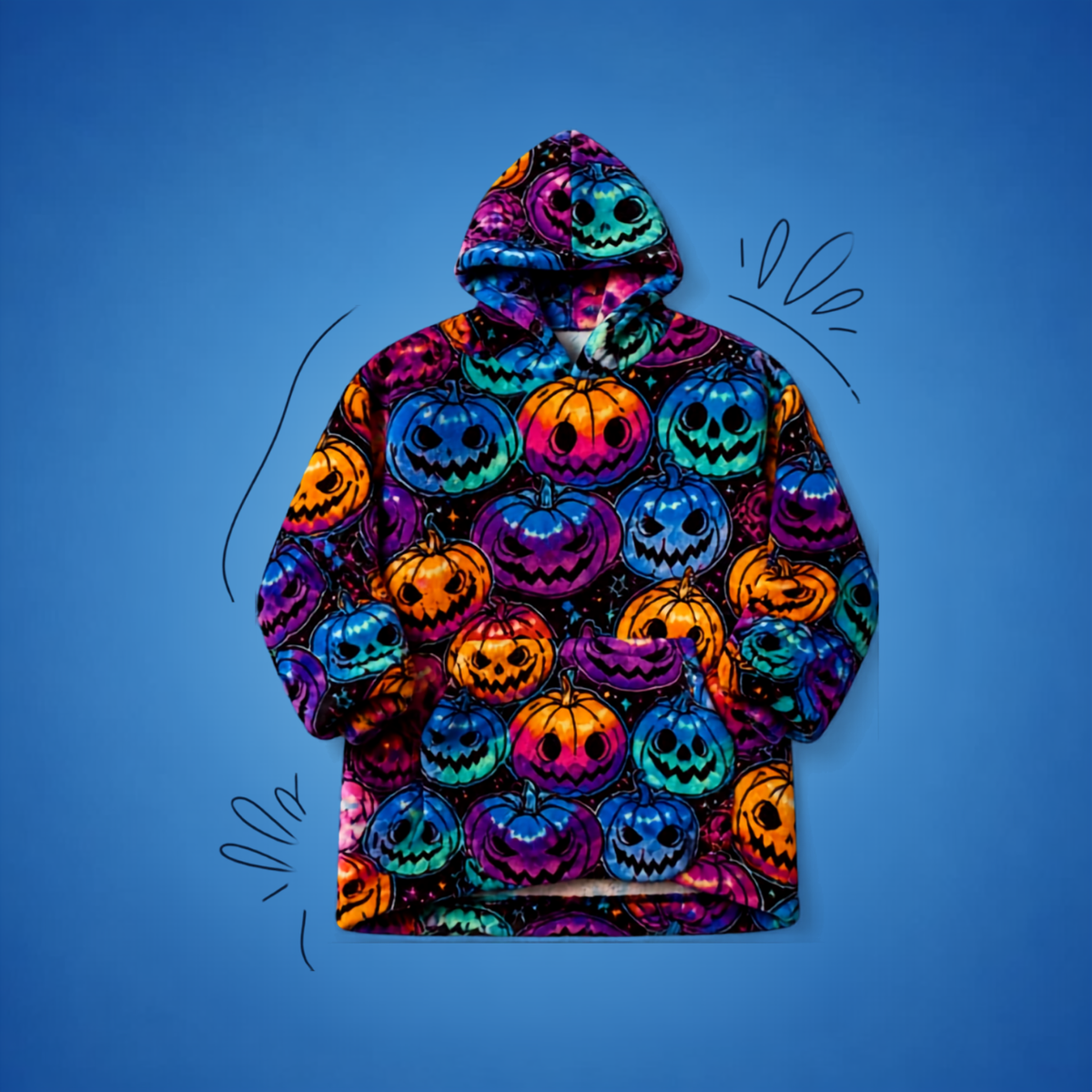 Le Sweat-Plaid Cocooning à Capuche