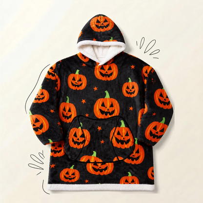 Le Sweat-Plaid Cocooning à Capuche
