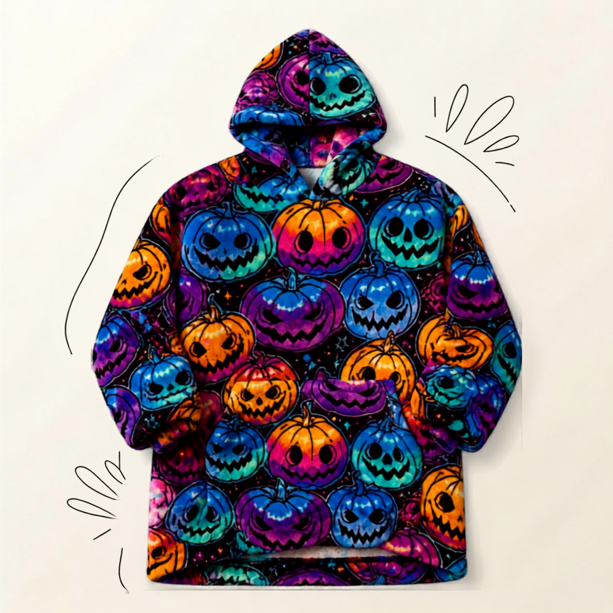 Le Sweat-Plaid Cocooning à Capuche