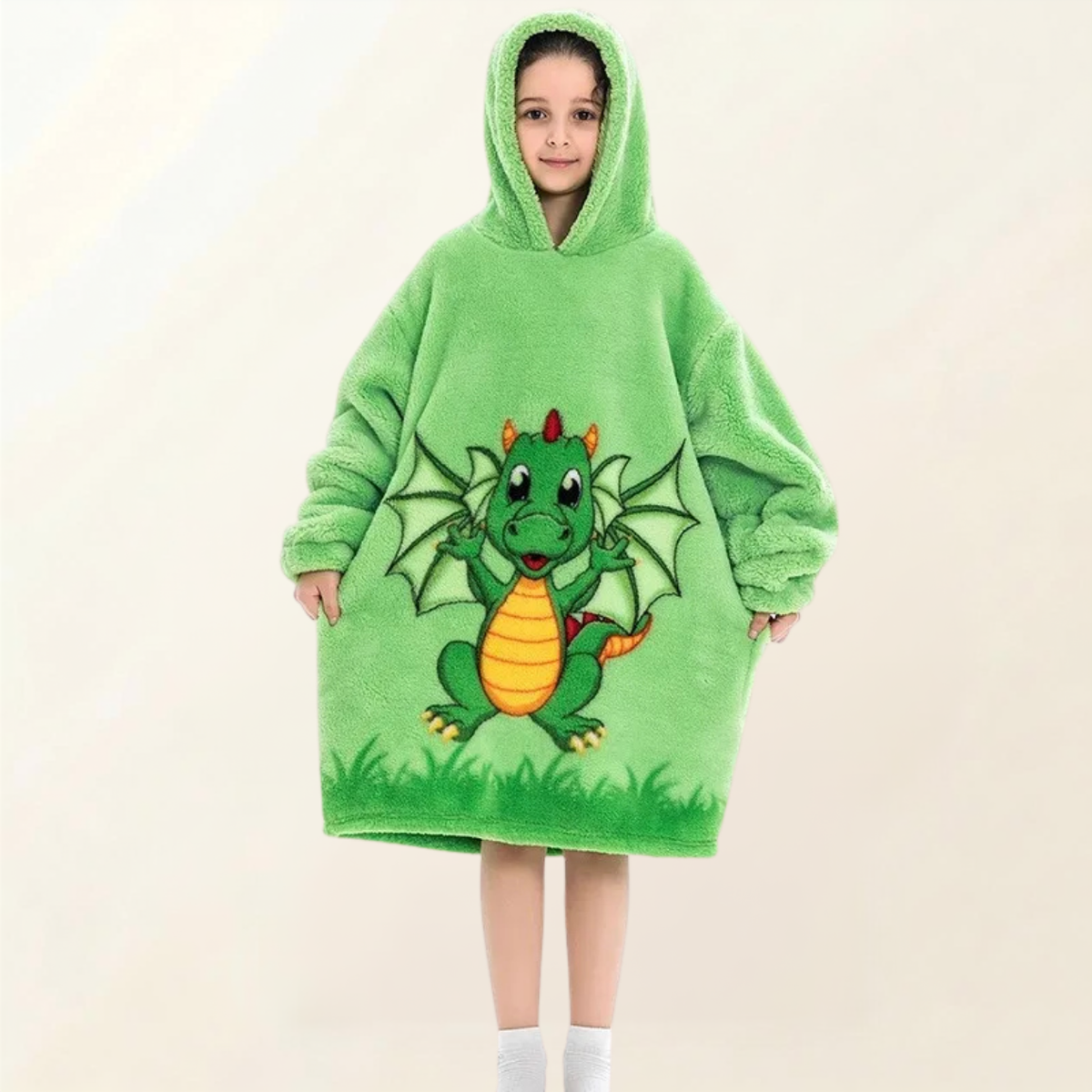 Le Sweat-Plaid Cocooning à Capuche