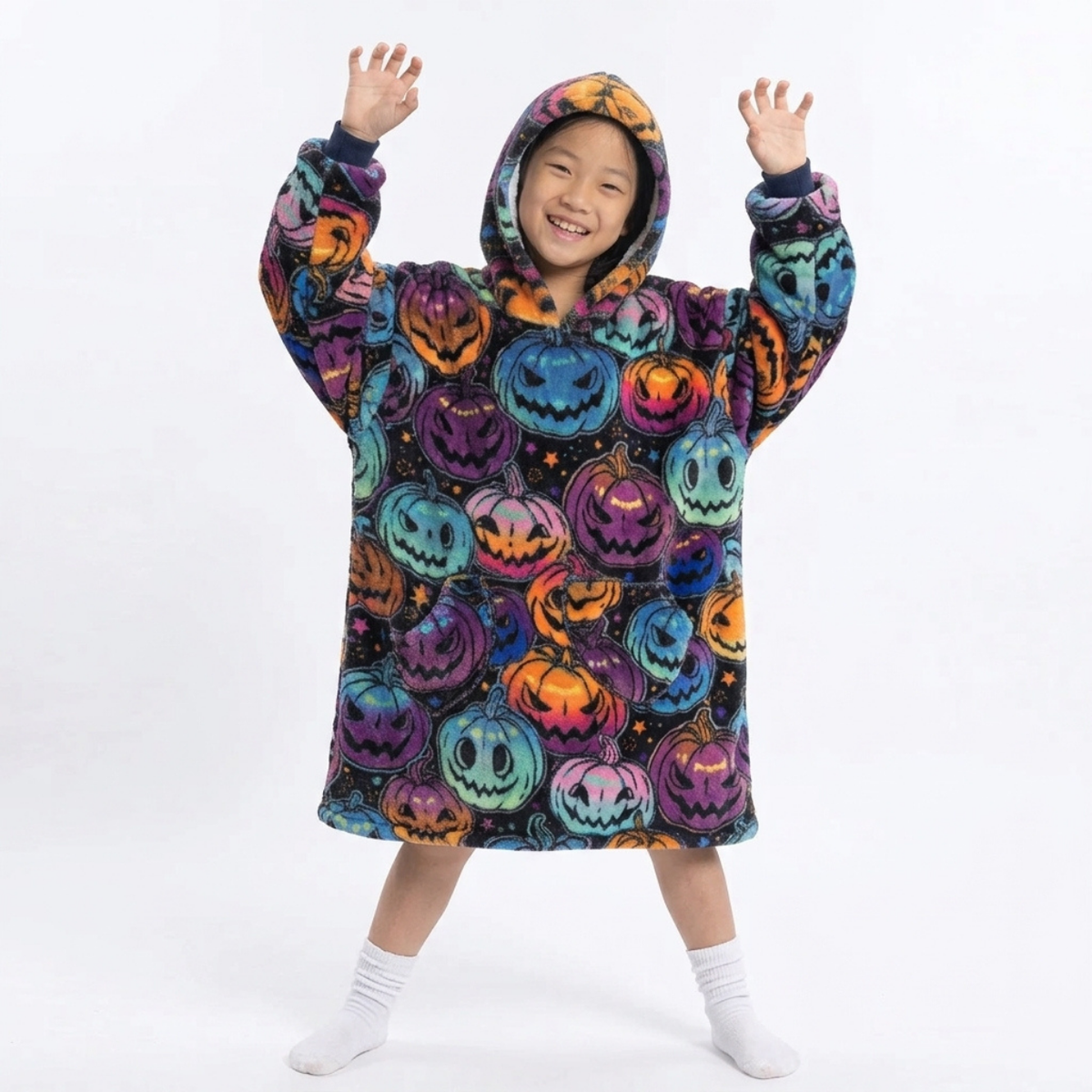 Le Sweat-Plaid Cocooning à Capuche
