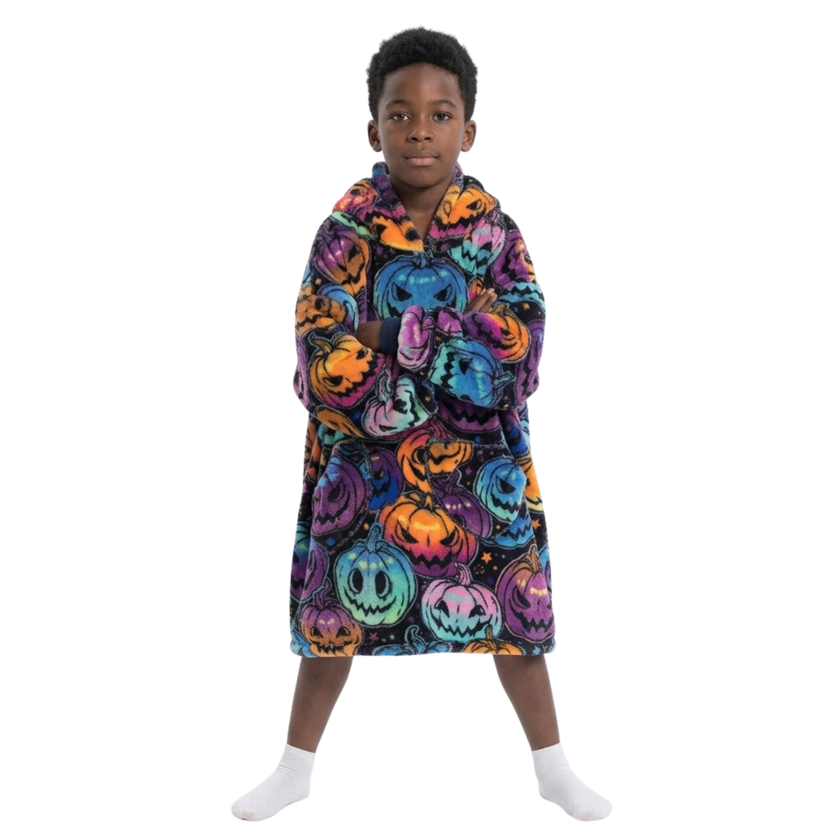 Le Sweat-Plaid Cocooning à Capuche