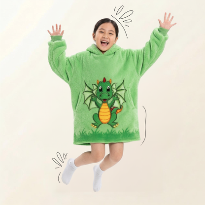 Le Sweat-Plaid Cocooning à Capuche