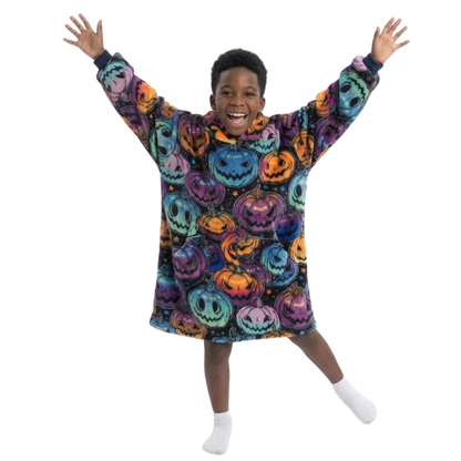 Le Sweat-Plaid Cocooning à Capuche