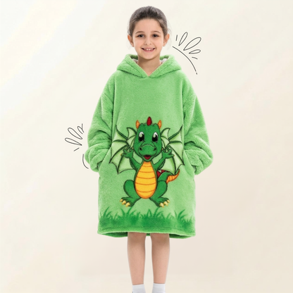 Le Sweat-Plaid Cocooning à Capuche