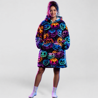 Le Sweat-Plaid Cocooning à Capuche