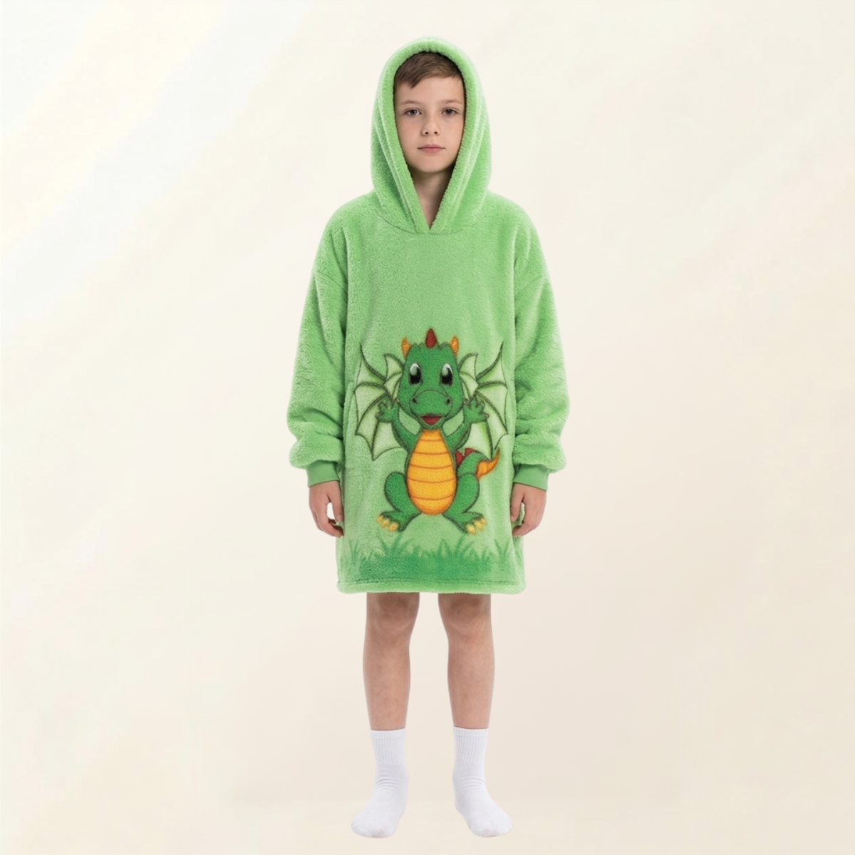 Le Sweat-Plaid Cocooning à Capuche